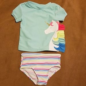 Carter's Unicorn 2-Piece Rashguard Set